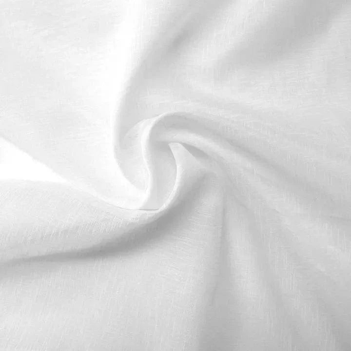 Mystic Voile Curtain White Taped