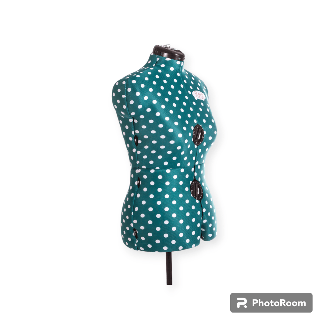 Adjustable Rani Mannequin Green Polka Dot Medium
