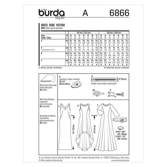 Burda Pattern 6866