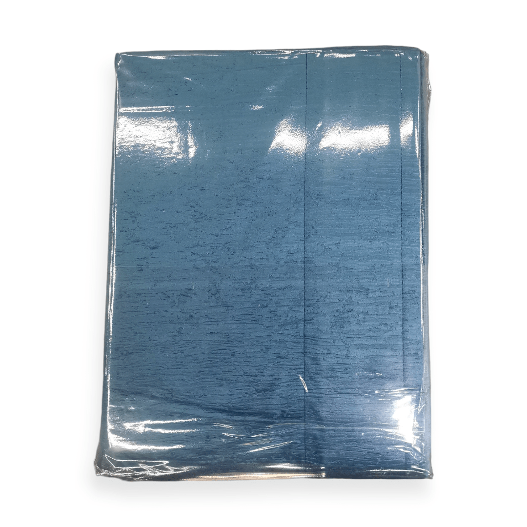 DC Crushed Velvet Taped Lined Curtain Ready To Hang 225 x 218cm Cobalt