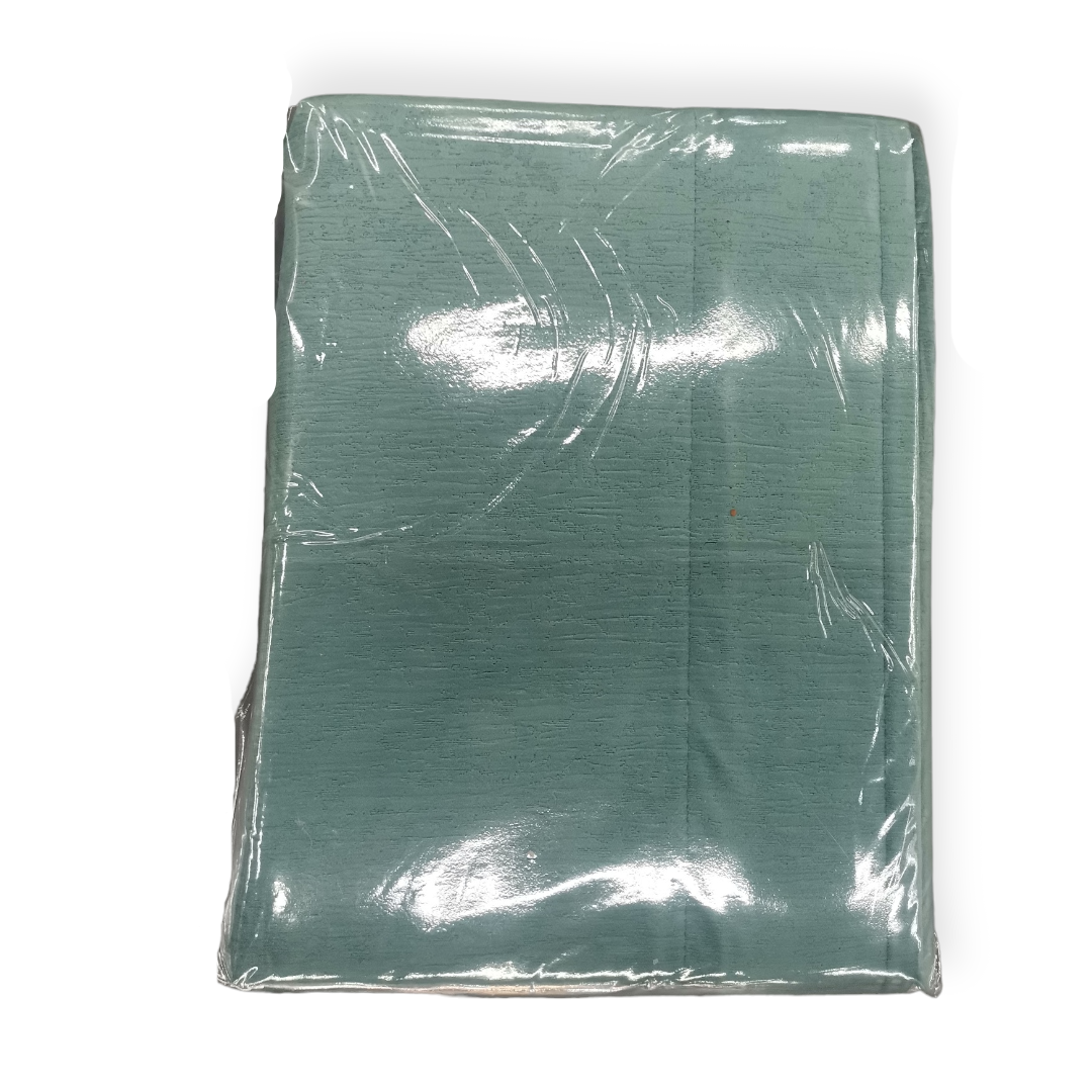 DC Crushed Velvet Taped Lined Curtain Ready To Hang 225 x 218cm Sage