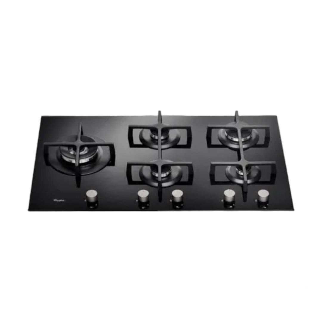 Whirlpool 90Cm 5 Burner Black Glass Hob GOA9523NB1