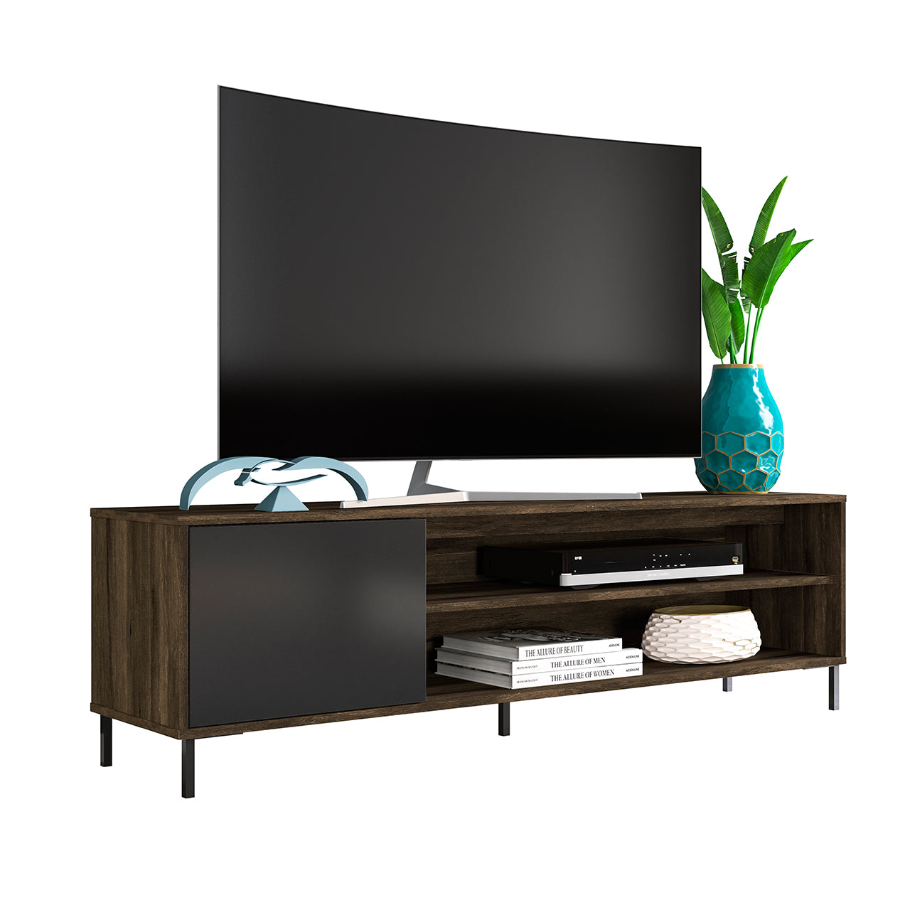San Diego TV Stand - Cedro/Black