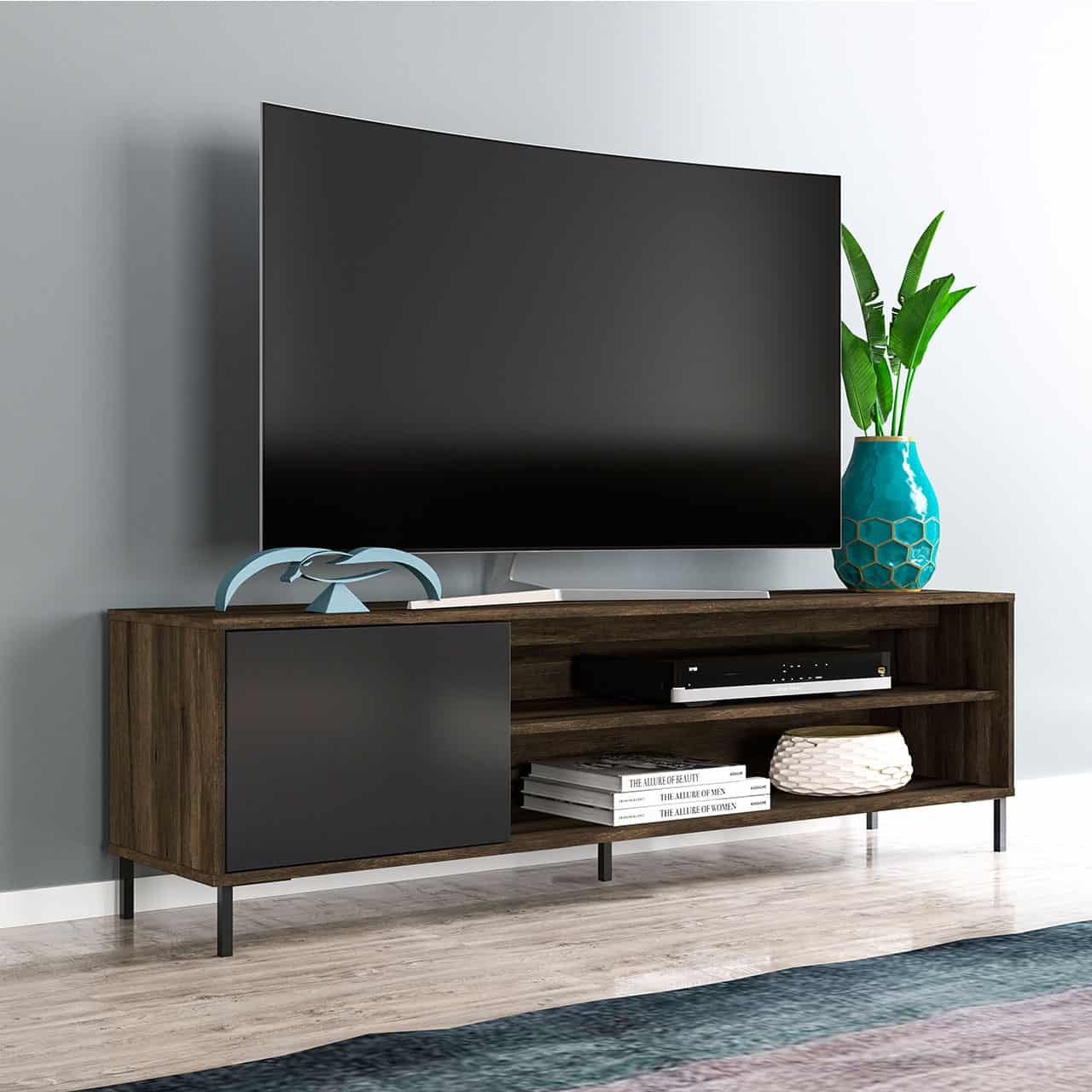 San Diego TV Stand - Cedro/Black