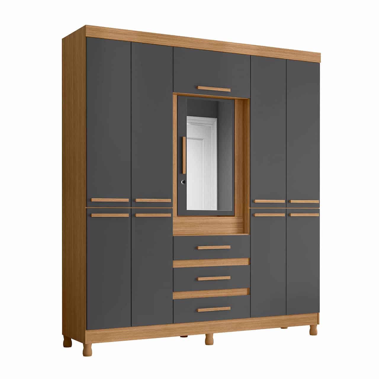 2 Door Wardrobe – Fusion Double Nature/Titanium MWBR92