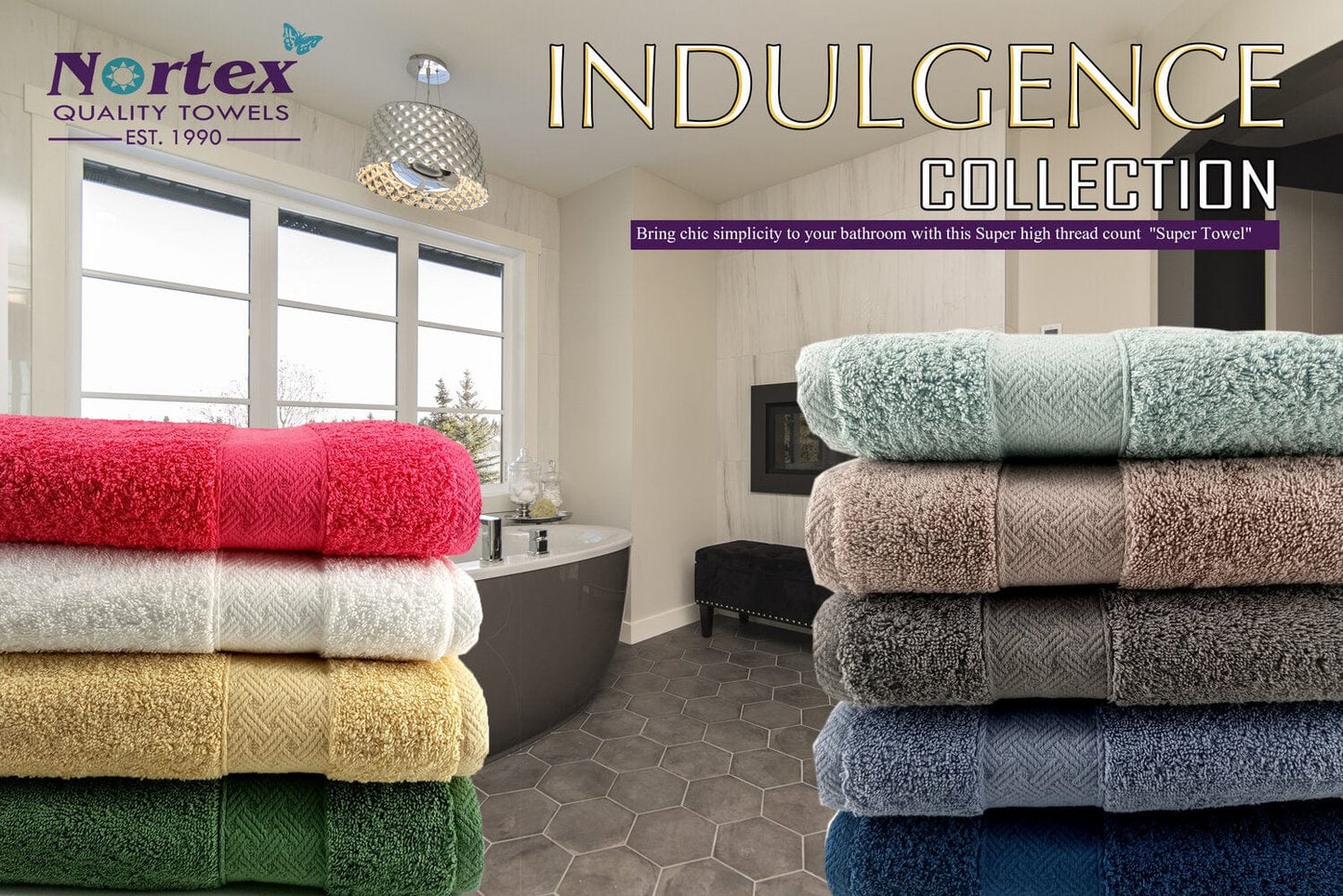 Nortex Indulgence Towel Navy 630gsm