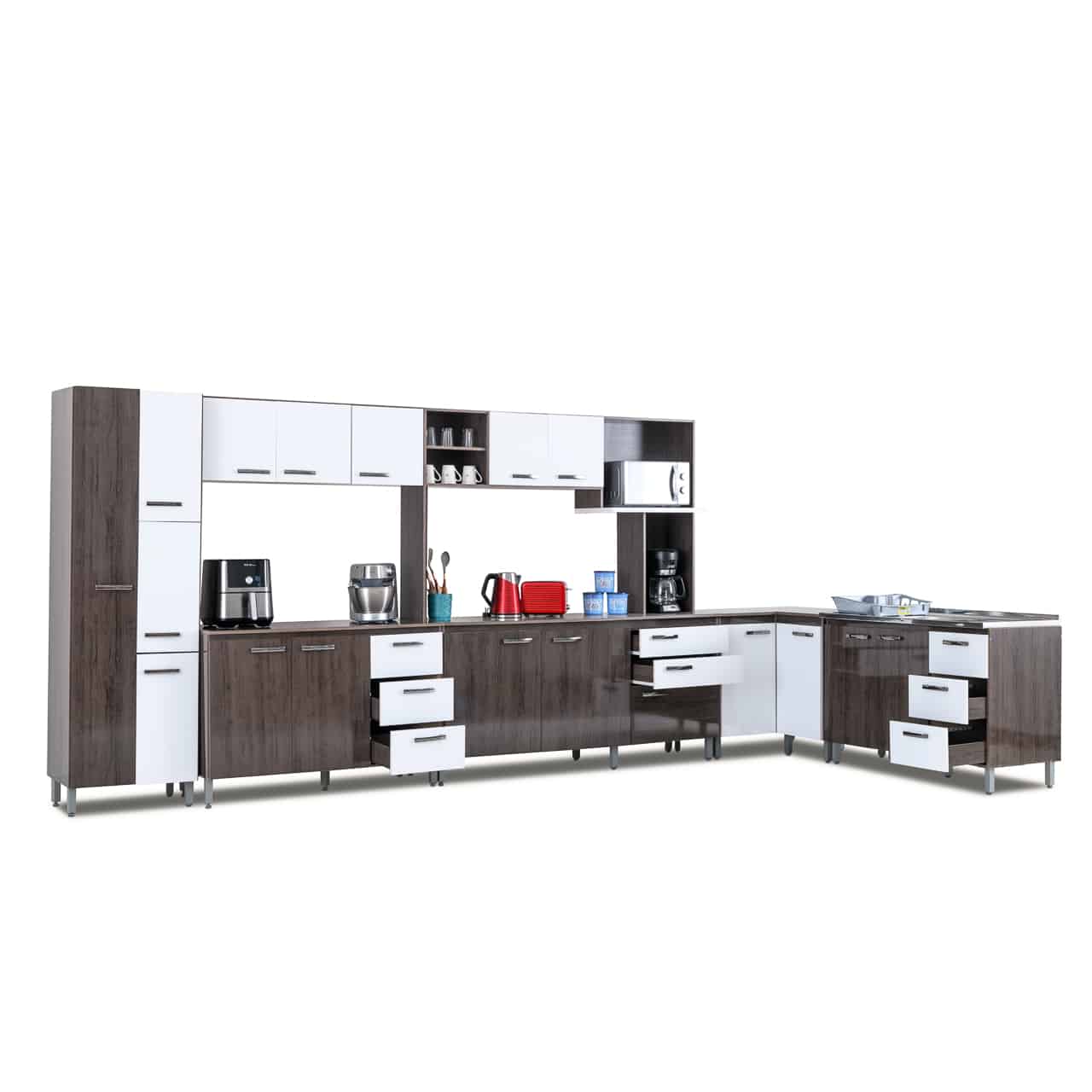 Brazil Kitchen Combination Set (6 In 1)- Arezo + White