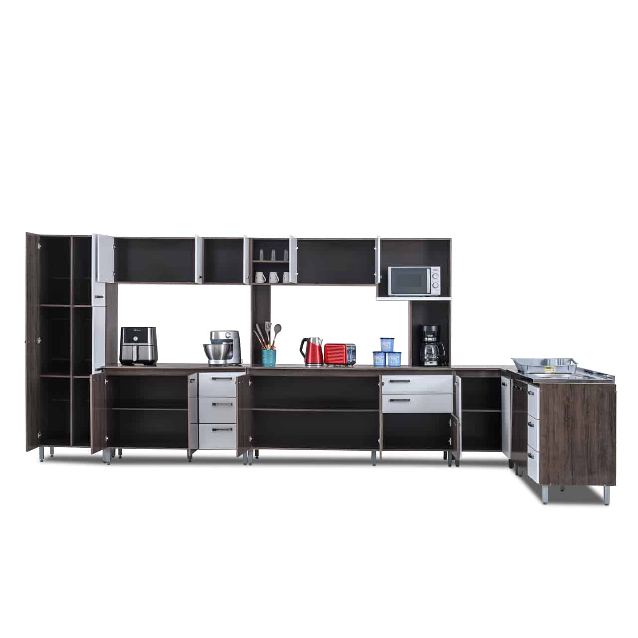 Brazil Kitchen Combination Set (6 In 1)- Arezo + White