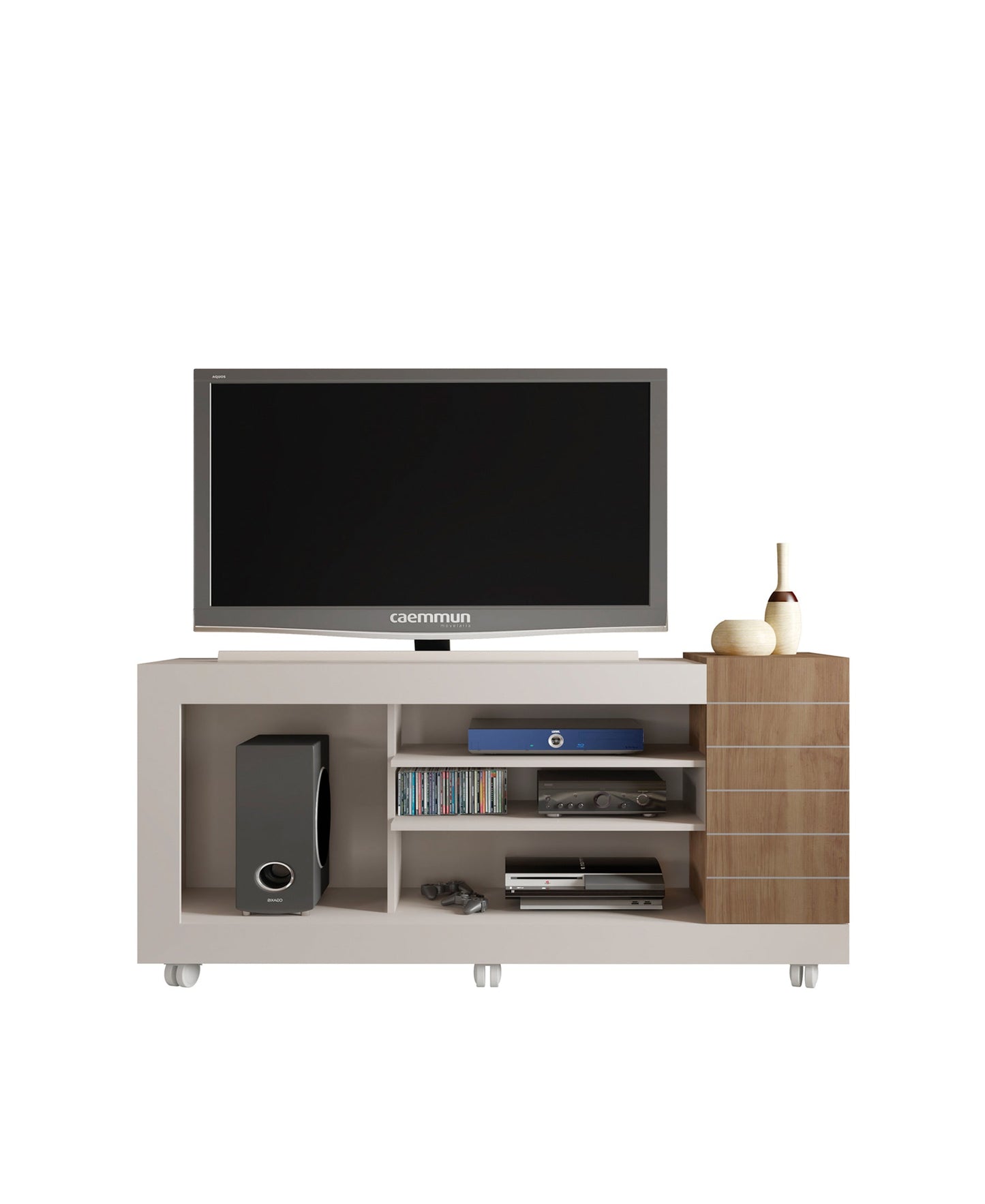 Urban Decor Exotic Designs Goya Plasma Stand - White