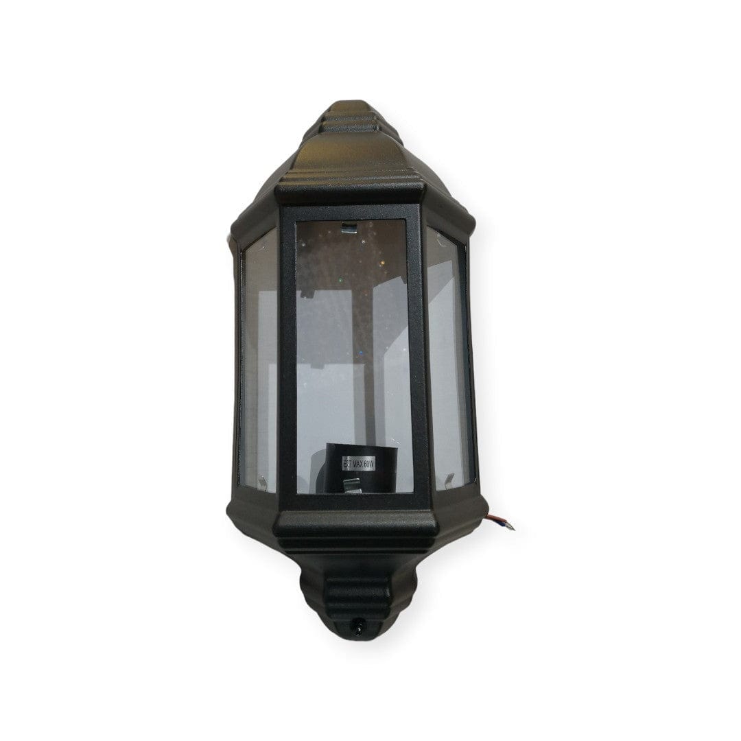 Starlit 3 Panel Half Aluminum Lantern/ Outdoor Light/ Garden Light.