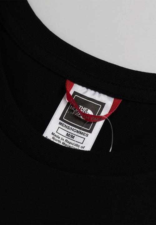 The North Face short sleeve rust 2 tee - tnf black & led yellow