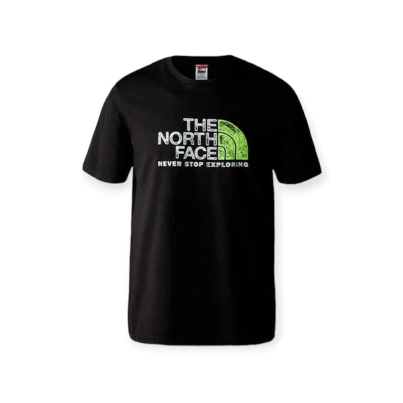The North Face short sleeve rust 2 tee - tnf black & led yellow