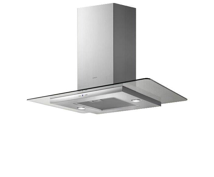 ELICA 90CM TRIBE ISLAND FLAT GLASS- Stainless Steel & Glass