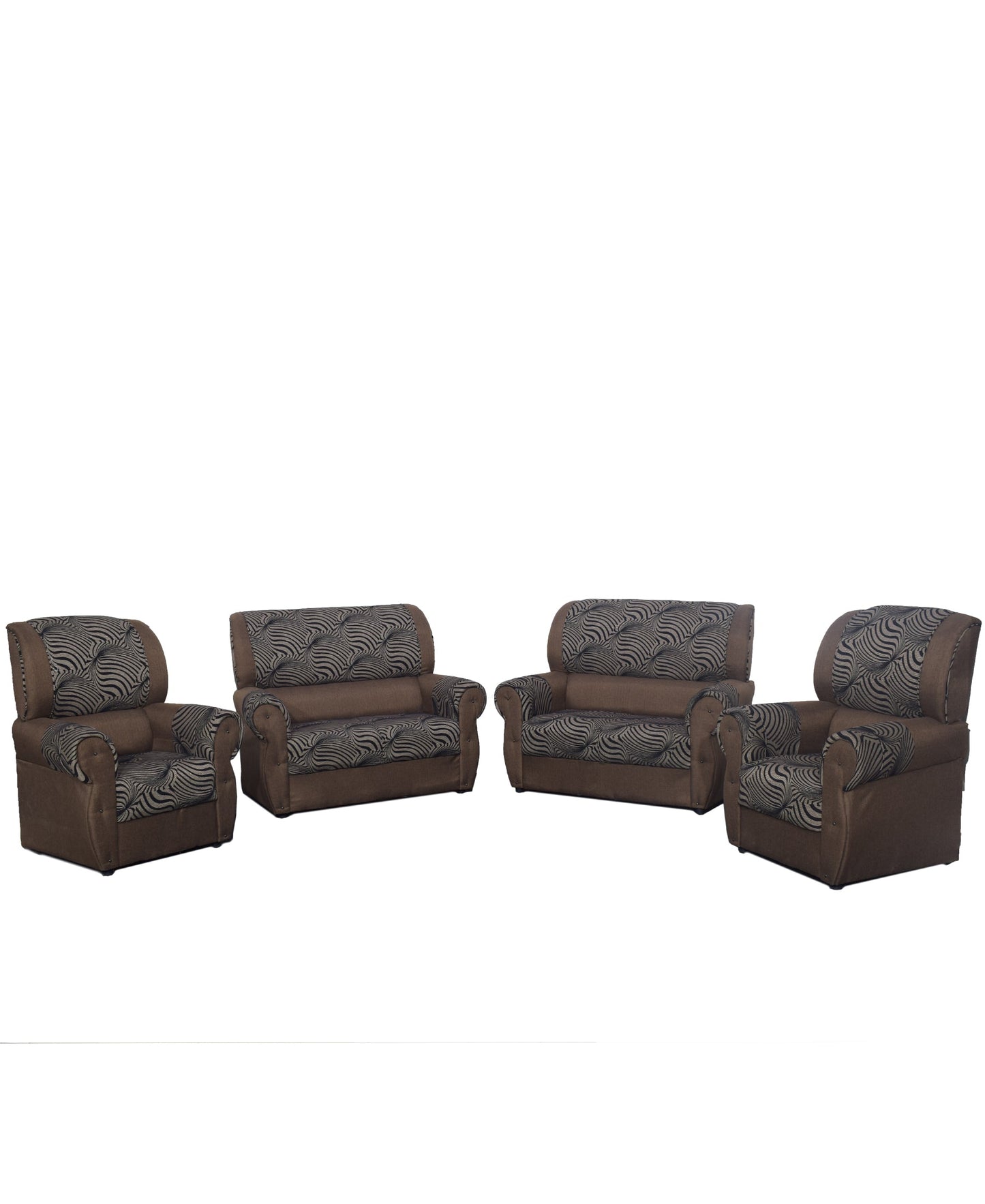 Venus 4 Piece Lounge Suite - Brown