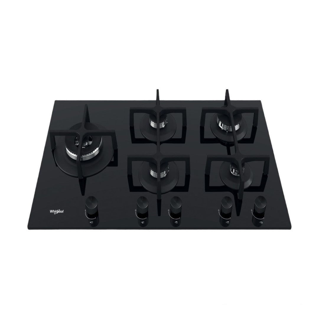 Whirlpool 90Cm 5 Burner Black Glass Hob GOA9523NB1