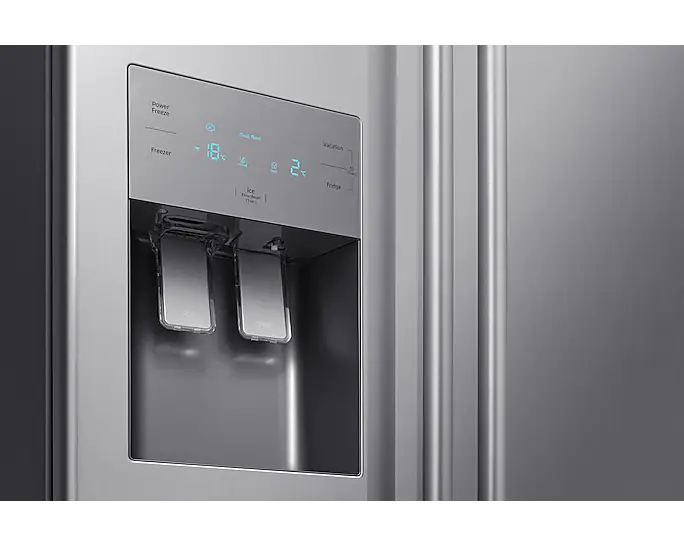 SAMSUNG 501L SIDE BY SIDE FRIDGE SILVER - RS50N3C13S8