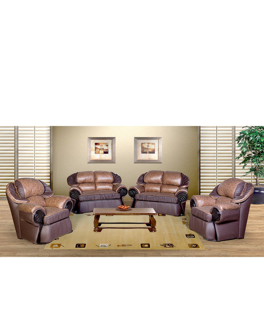 Regal Sofa 4 Piece - Croc Brown