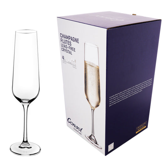 Consol Signature Champagne Glass 200ml Set Of 4