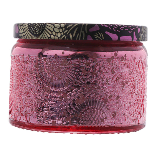 Regent Scented Candles (Vanilla) In Embossed Glass Jars, Asst. Colours, 100gr Each