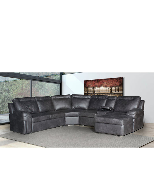 Jazz Corner Sofa 4 Piece Grey