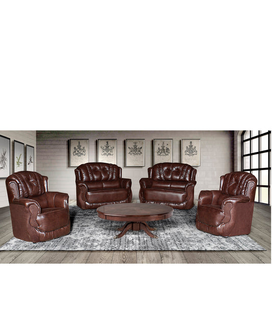 Amani Sofa 4 Piece - Brown