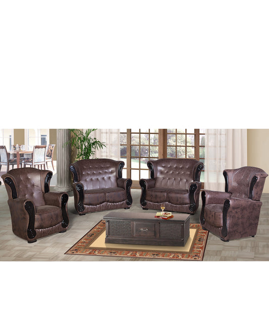 Nowina Sofa 4 Piece 2 Tone - Brown