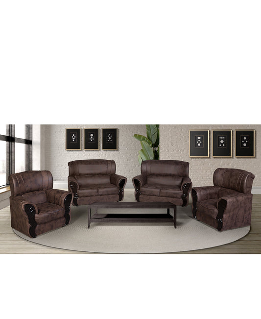 Michelle Sofa 4 Piece Choc