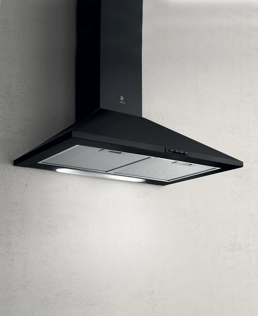 Elica Missy 60cm Pyramid Style Chimmey Hood - Black