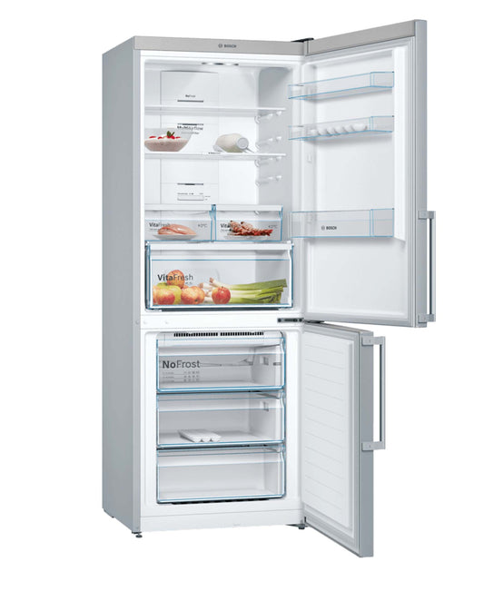 Bosch 385L Inox Combi Fridge - KGN46XL30Z