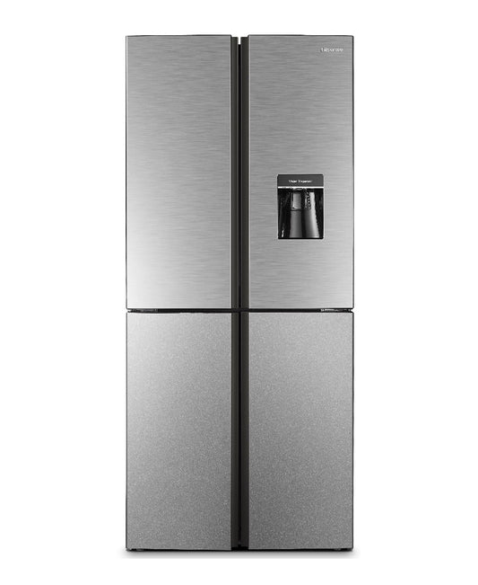 HISENSE 392L FRENCH DOOR FRIDGE - Stainless Steel