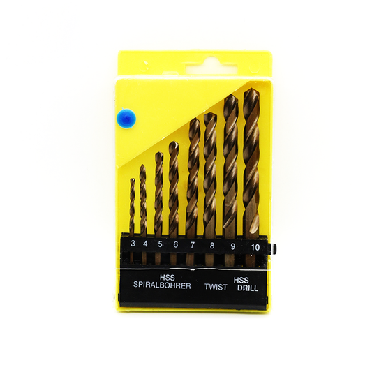 Drill Bit Set 8Pc Steel In Box Ab