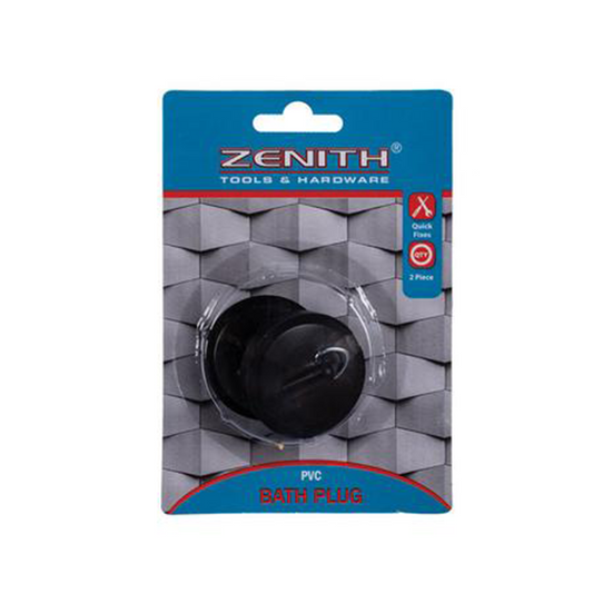 Bath Plug 2Pc Black Classic