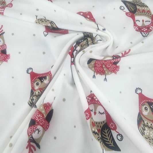 Printed Owl Dty Fabric 160cm