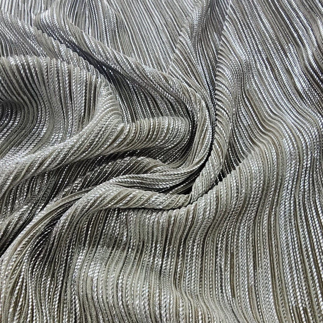 Pleated Foil Opal Fabric 150cm