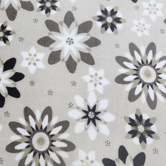 Printed Mongolian Fleece Fabric Floral 150cm