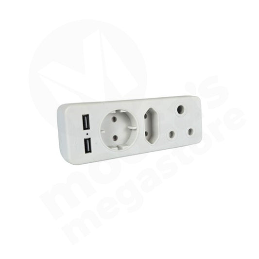 Adapter 3 Way 2X2Pin/1X3Pin 2 Usb