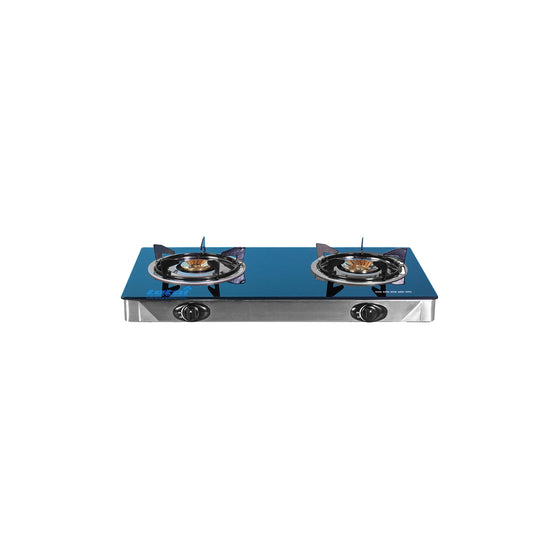 TOTAI 2 BURNER TABLETOP GAS STOVE WITH AUTO IGNITION- BLACK