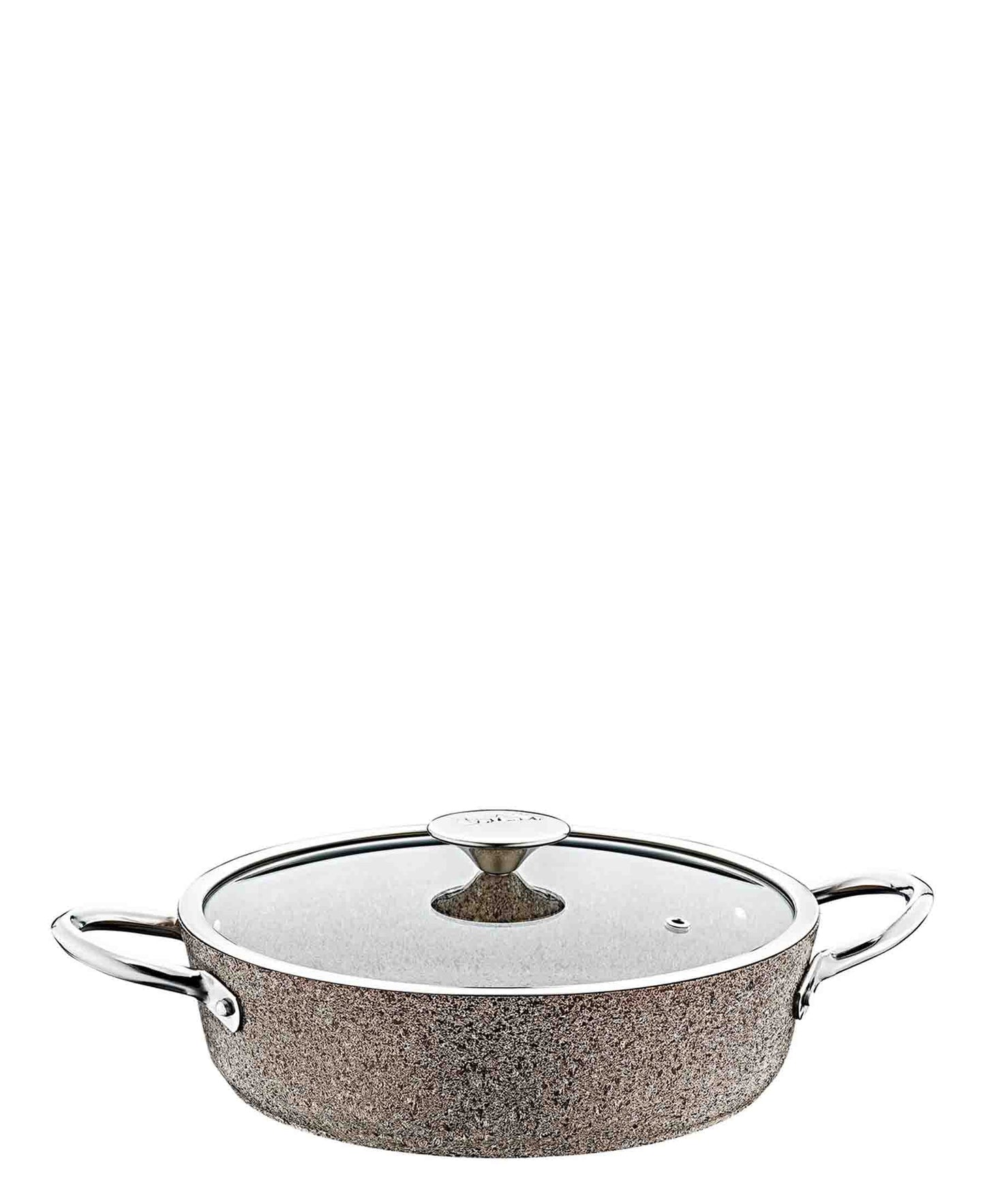 OMS 28cm Low Granite Induction Pot - Beige