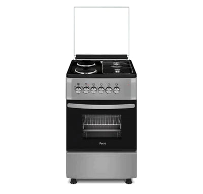 Ferre 50x60 2 Plate Gas/Electric Stove - Silver