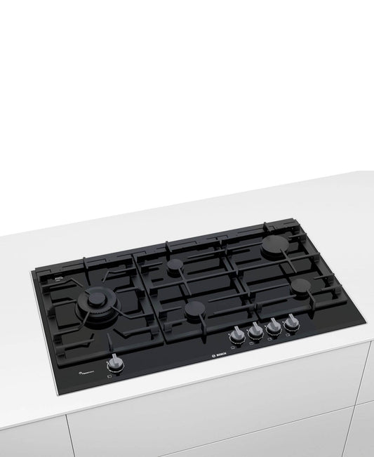 BOSCH GAS HOB 5 BURNERS 90 CM PRS9A6D70 - BLACK
