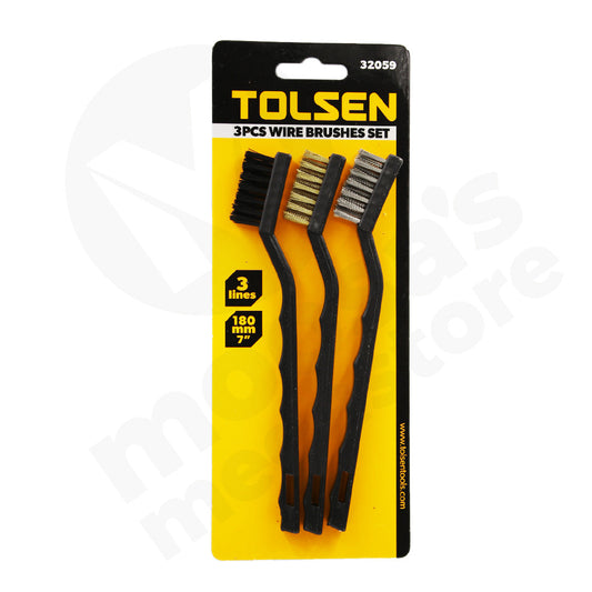 Wire Brush Set 3Pc Tolsen