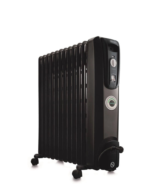 Delonghi 12 Fin Oil Heater KH771225CB - Black