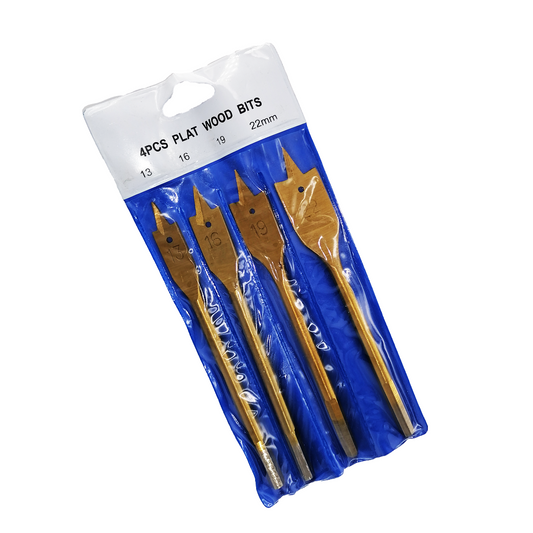 Drill Spade Bit Wood Set 4Pc