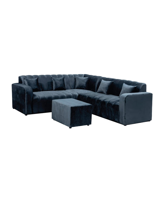 Adele Corner Velvet Lounge Suite