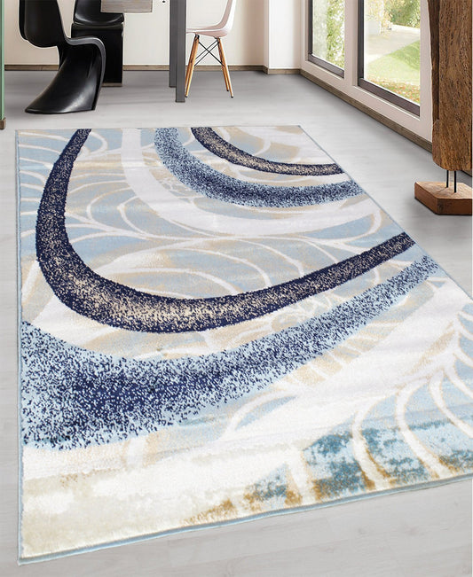 Cape Town Moondust Carpet 1200mm x 1700mm - Blue