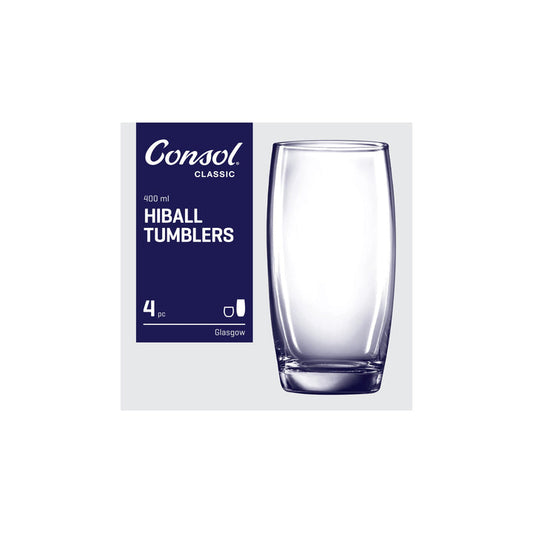 Consol 400ml Glasgow Hiball Tumbler Set of 4