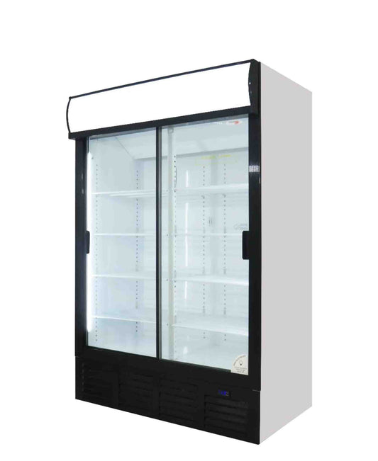 Fridge Star Double Door Coke Fridge - Black