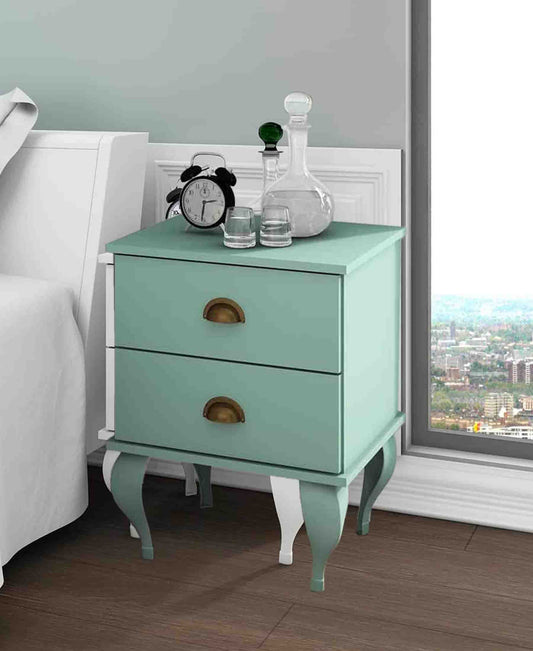 Modern 2 Drawer Brazillian Nightstand – Available In 2 Colours