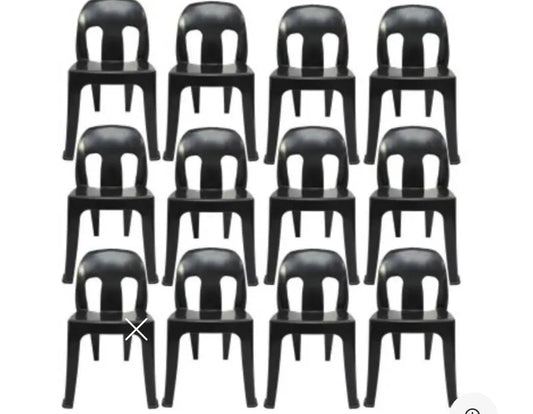 12 plastic party  Chairs