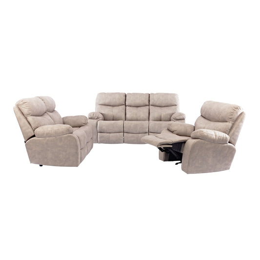 Grafton Everest 4 Piece Nevada 2 Action Corner Sofa Set Brown